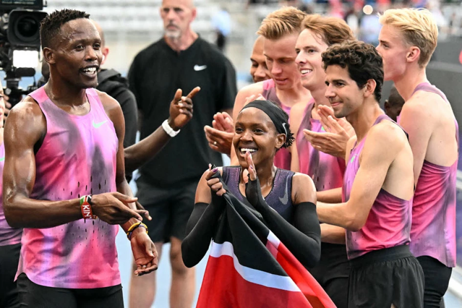 Kipyegon says a woman will run a sub-four minute mile Kipyegon says a woman will run a sub-four minute mile
