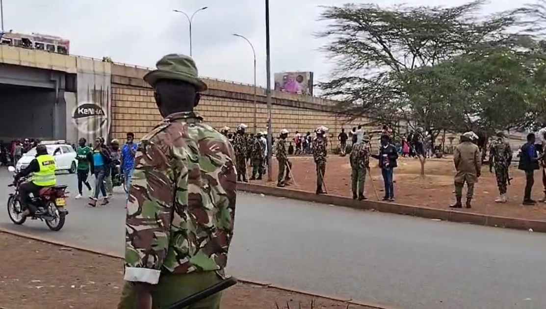 Tight security around Kasarani ahead of Kenya-Zambia CHAN clash Tight security around Kasarani ahead of Kenya-Zambia CHAN clash
