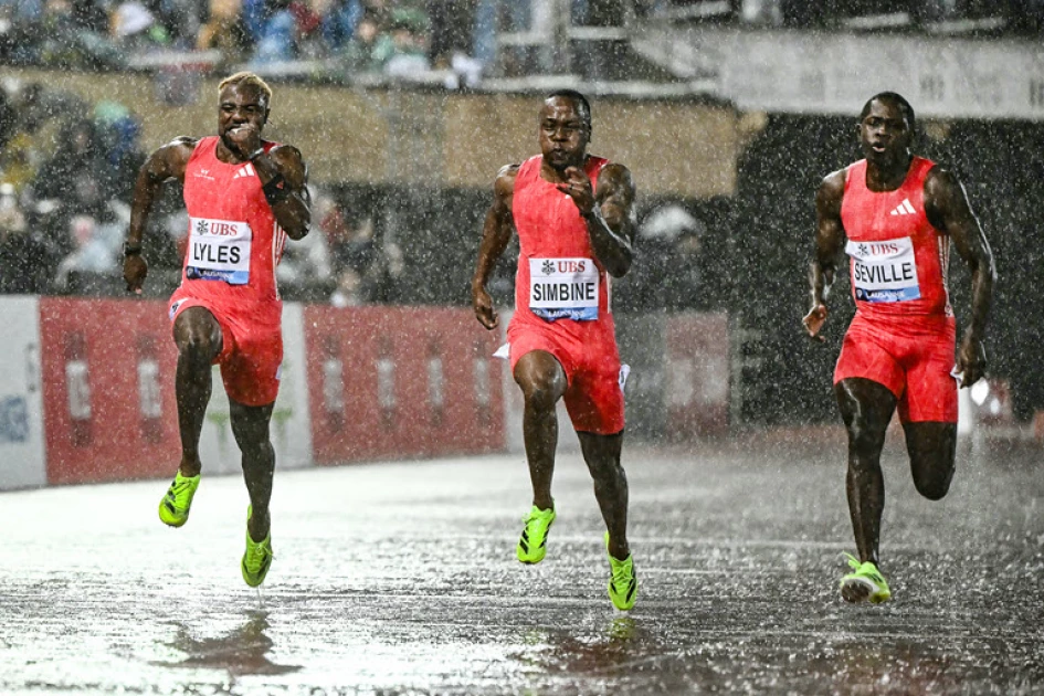 Seville storms past Lyles for Lausanne 100m win Seville storms past Lyles for Lausanne 100m win