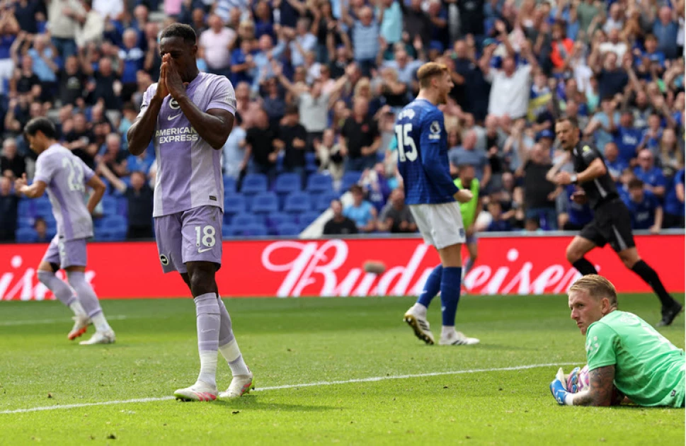 Everton beat Brighton in new stadium opener Everton beat Brighton in new stadium opener