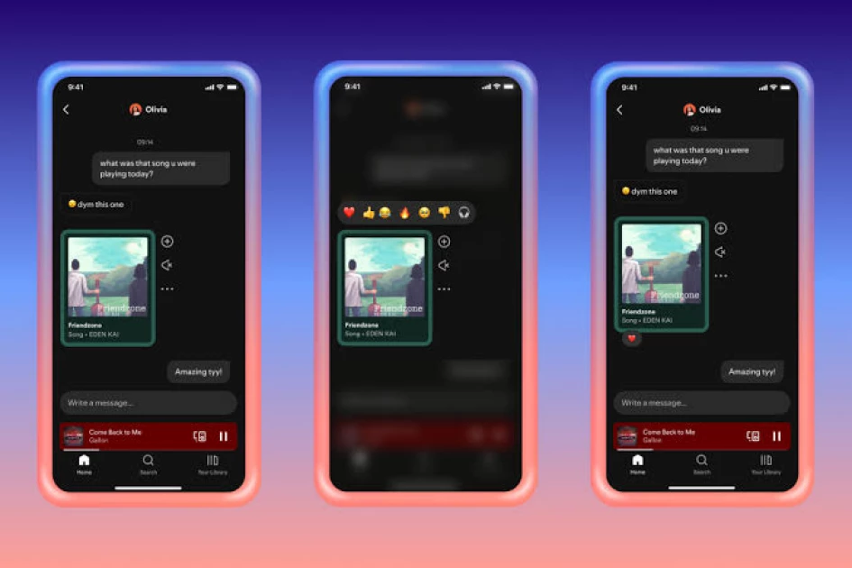 Spotify launches DM feature in a move to become more social Spotify launches DM feature in a move to become more social