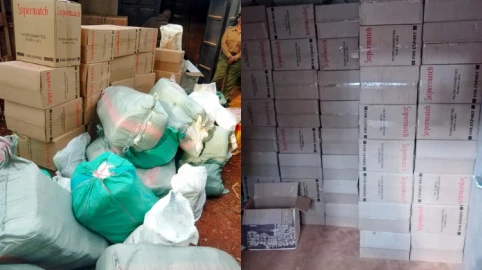 Suspect in possession of contraband cigarettes arrested in Kirinyaga Suspect in possession of contraband cigarettes arrested in Kirinyaga