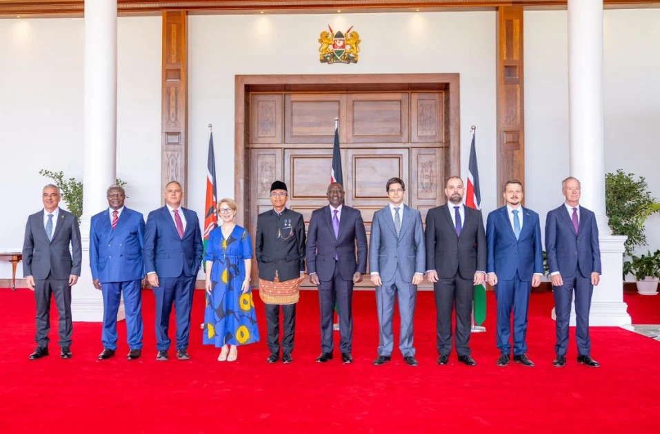 President Ruto accepts credentials of 9 envoys, pledges to advance mutual interests