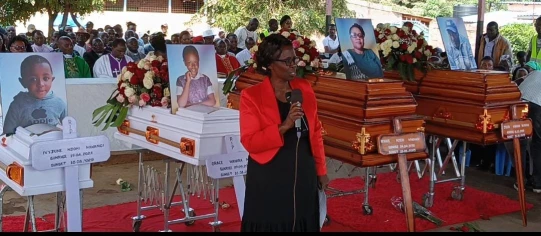 Pain and tears as 4 family members killed in house fire buried in Kirinyaga Pain and tears as 4 family members killed in house fire buried in Kirinyaga
