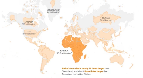 The true size of Africa The true size of Africa