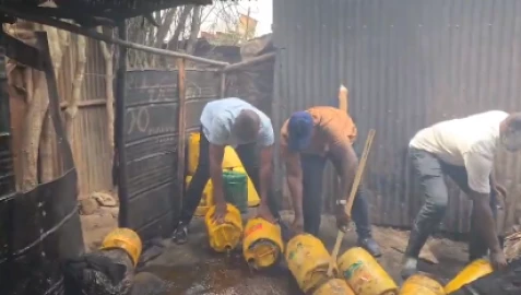 Police destroy over 3000 litres of illicit brew in Kahawa West Police destroy over 3000 litres of illicit brew in Kahawa West