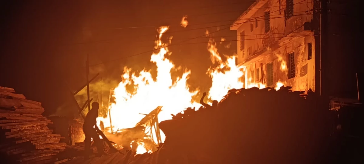 Property worth milllions destroyed as fire guts business premises in Kwale Property worth milllions destroyed as fire guts business premises in Kwale