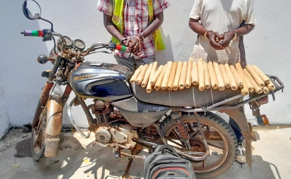 Two suspects arrested, 26 kilograms of bhang netted