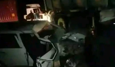 Four injured in a road accident in Makueni County