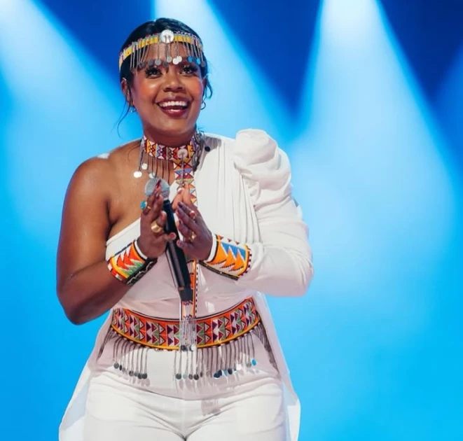 Kenya's Sanaipei Tande performs at Intervision concert in Russia Kenya's Sanaipei Tande performs at Intervision concert in Russia