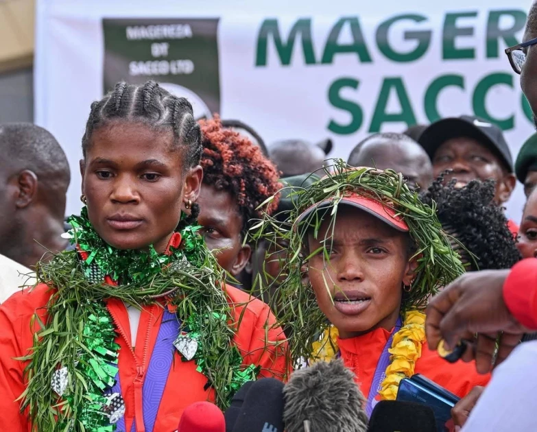 Kenya’s world beating athletes make triumphant return from Tokyo