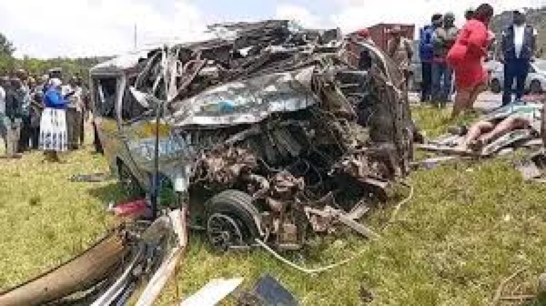 Murang’a family devastated as 10 relatives die in Kikopey road crash