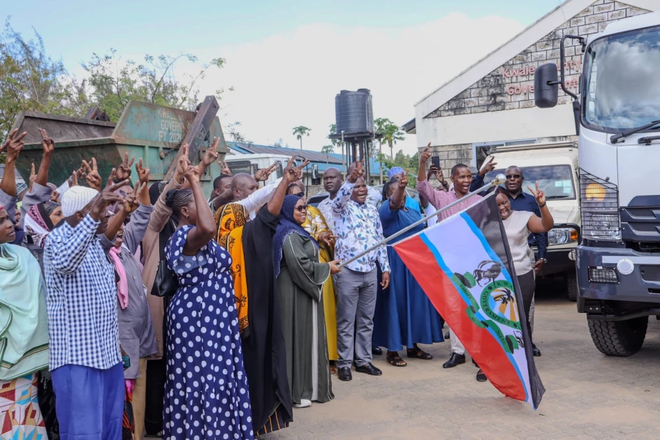 Kwale County unveils skip loaders to boost waste management