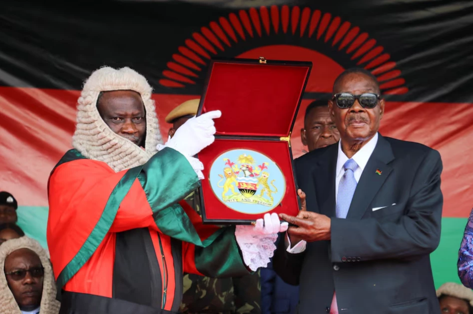 Malawi's Mutharika sworn in for second term as president