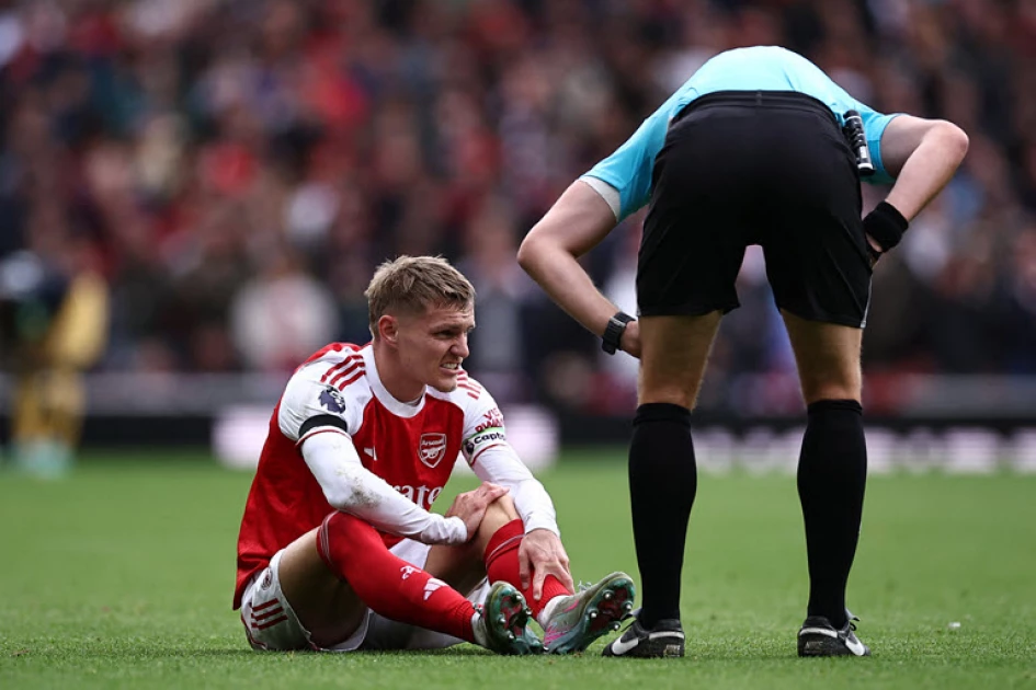 Arteta 'not positive' after Odegaard sets unwanted injury record