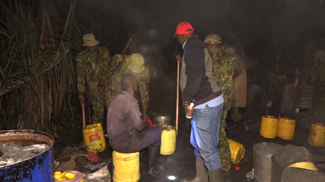One arrested as NACADA seizes over 1,000 litres of Illicit brew in Korogocho One arrested as NACADA seizes over 1,000 litres of Illicit brew in Korogocho