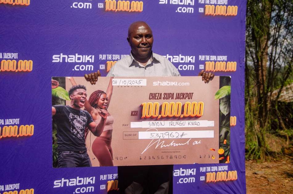 Shabiki 100 million Supa Jackpot: Murang’a comes alive as big winner celebrated Shabiki 100 million Supa Jackpot: Murang’a comes alive as big winner celebrated