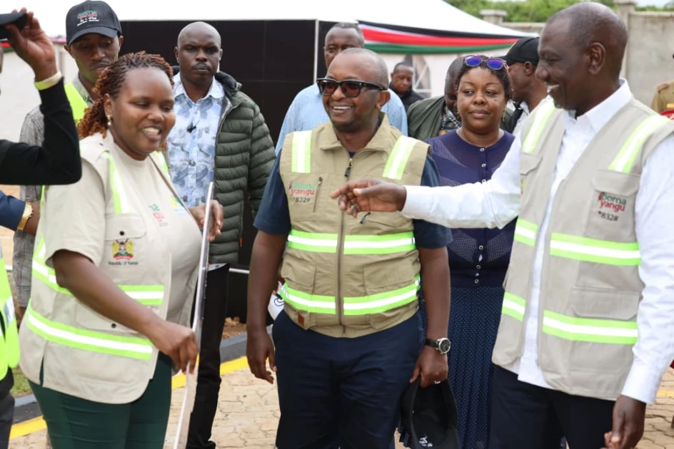 President Ruto hands over keys to new homeowners in Elburgon