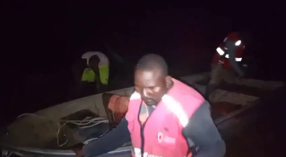 Kenya Red Cross rescues man stranded by floodwaters in Tana River county