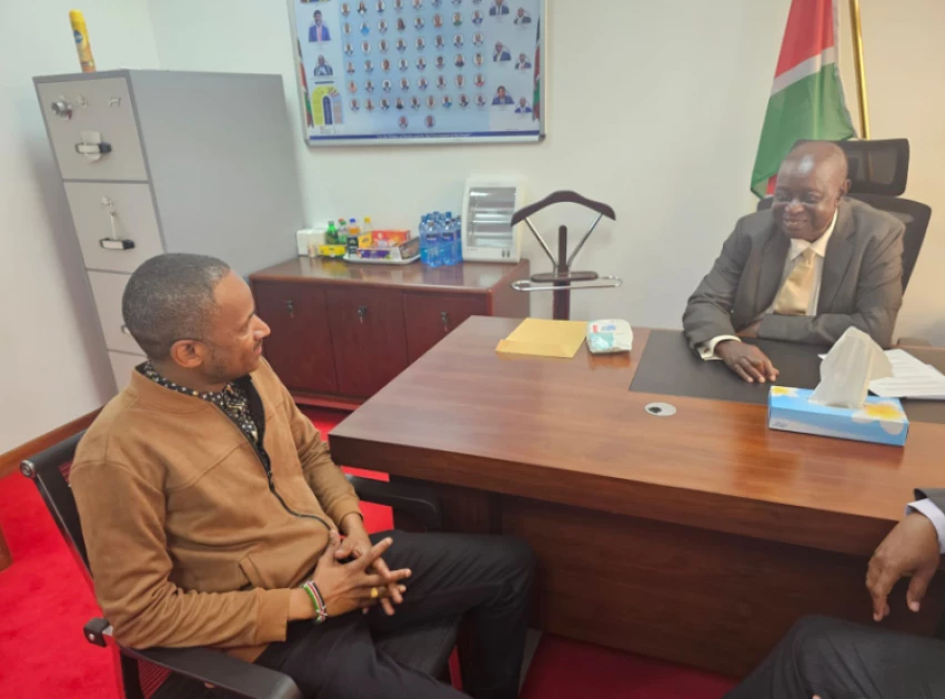 Acting ODM party leader Oburu Oginga holds unity talks with MP Babu Owino