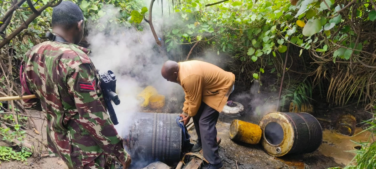 NACADA seizes over 50,000 litres of illicit alcohol in Kericho crackdown