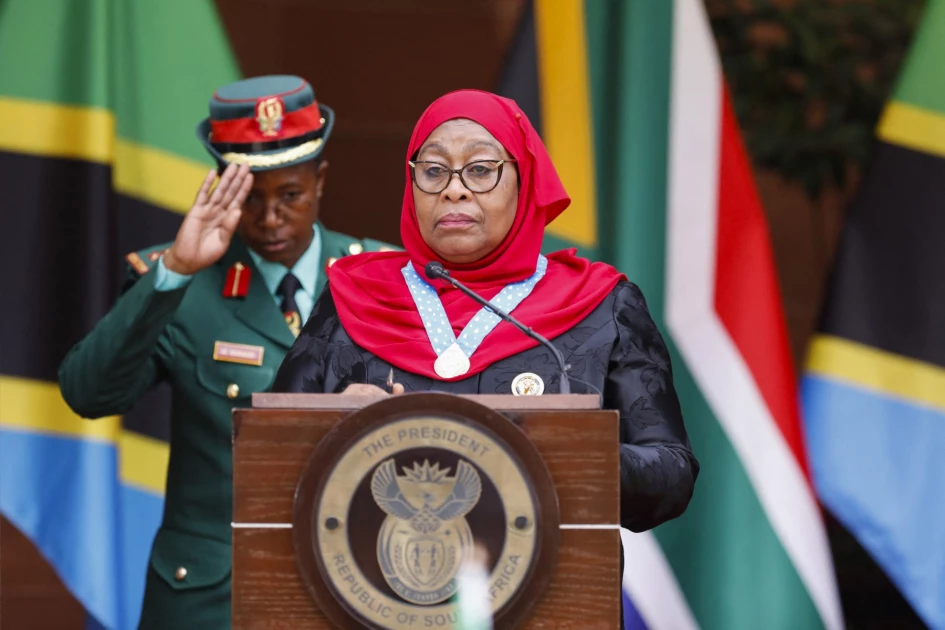 Samia Suluhu sworn in as Tanzania president for second term