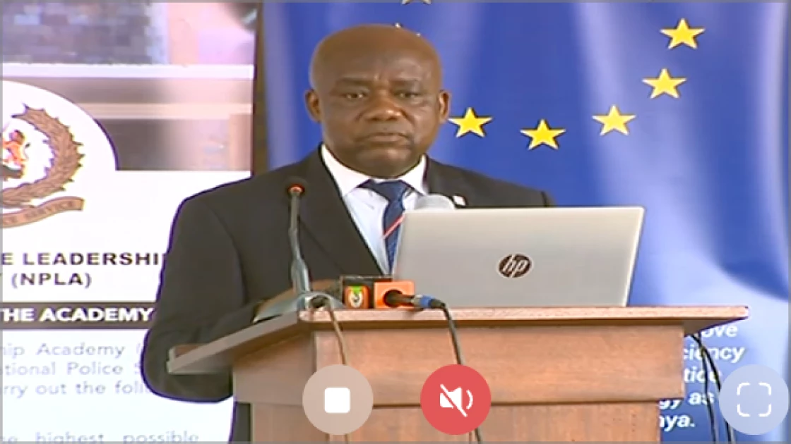 WATCH LIVE: The Ethics and Anti-Corruption Commission (EACC) is presenting the National Police Service Working Report to the IG at the National Police Leadership Academy