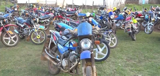 Kutus boda boda operators protest against rising cases of motorcycle thefts in Kirinyaga