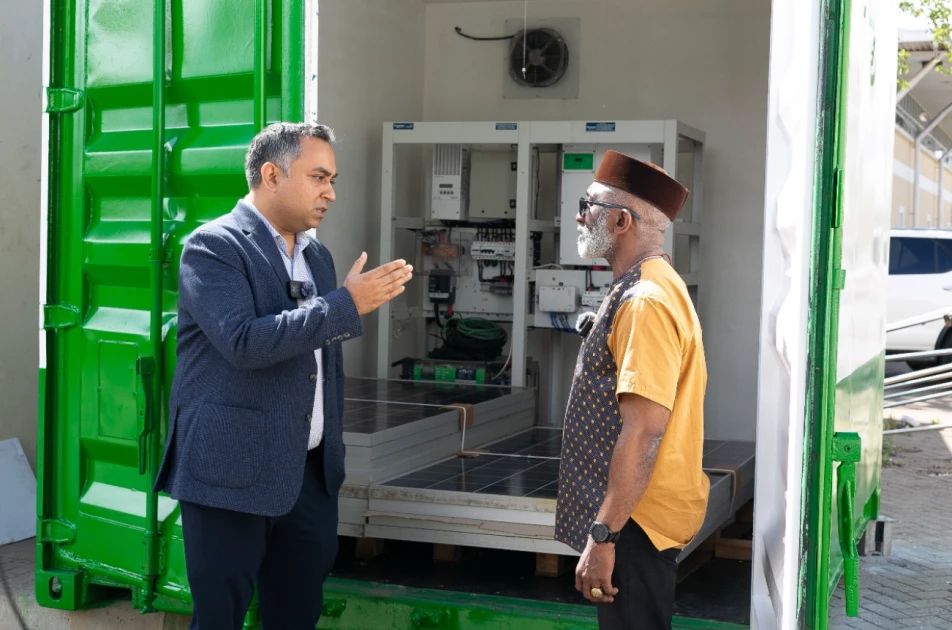 New solar installation powers health and learning in Marsabit