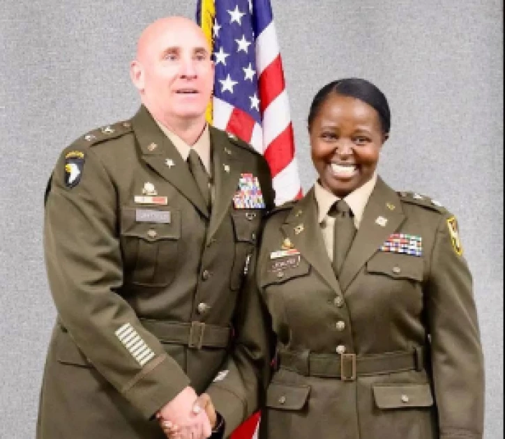 Kenyan-born officer Silvia Jemutai promoted to U.S. Army Lieutenant Colonel
