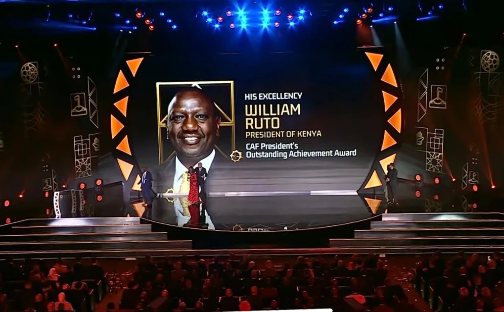 CAF honours President Ruto with outstanding achievement award