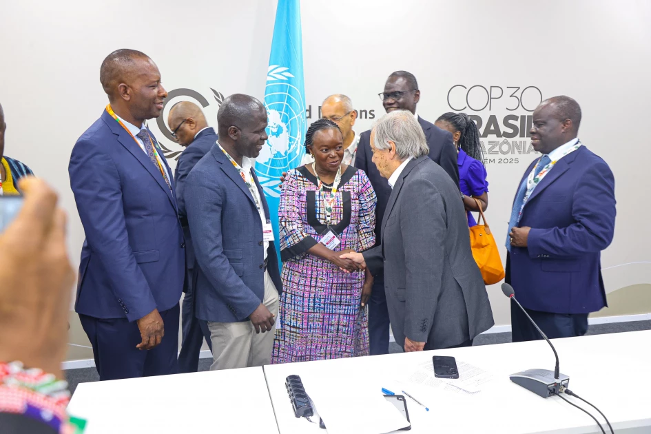 CS Barasa holds talks with UN Secretary-General Guterres at COP30 in Brazil
