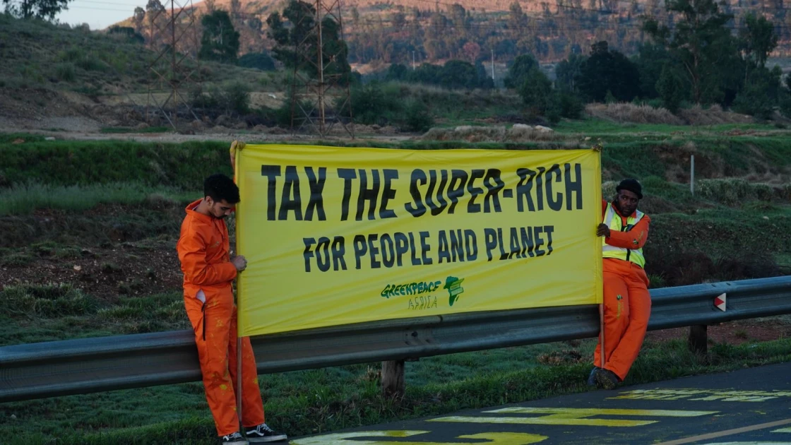 Greenpeace presses G20 to tax super-rich, step up climate action ahead of South Africa Summit