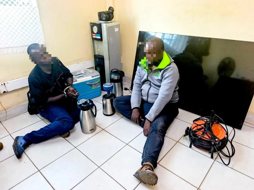 Kisumu: Suspected burglary duo arrested, stolen electronics recovered