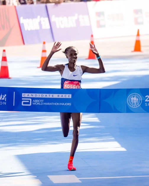 Brigid Kosgei breaks China all-time record with dominant Shanghai Marathon victory