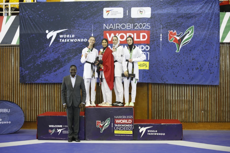 Global giants lead the way as Kenya continues medal hunt at U-21 Taekwondo Worlds