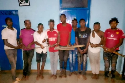 Nine arrested as police bust armed criminal gang in Kakamega