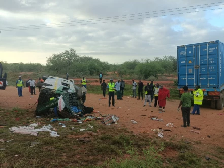 Seven dead, several injured after road accident in Taita Taveta county Seven dead, several injured after road accident in Taita Taveta county