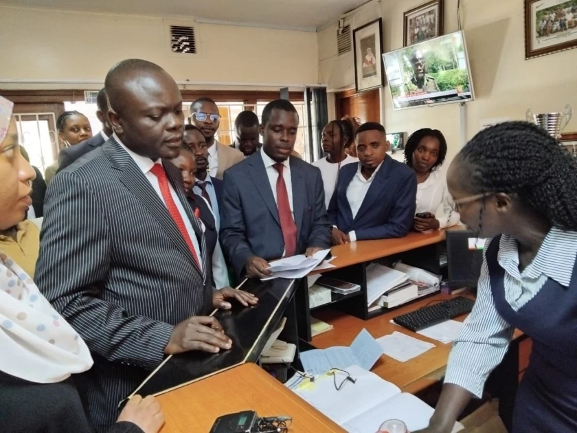 Lawyer Peter Wanyama submits nomination papers for LSK Presidency