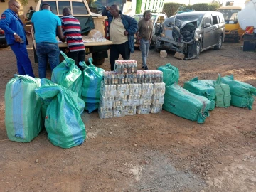 Two arrested as NACADA seizes bottles of illicit alcohol in Mai Mahiu, Kijabe towns