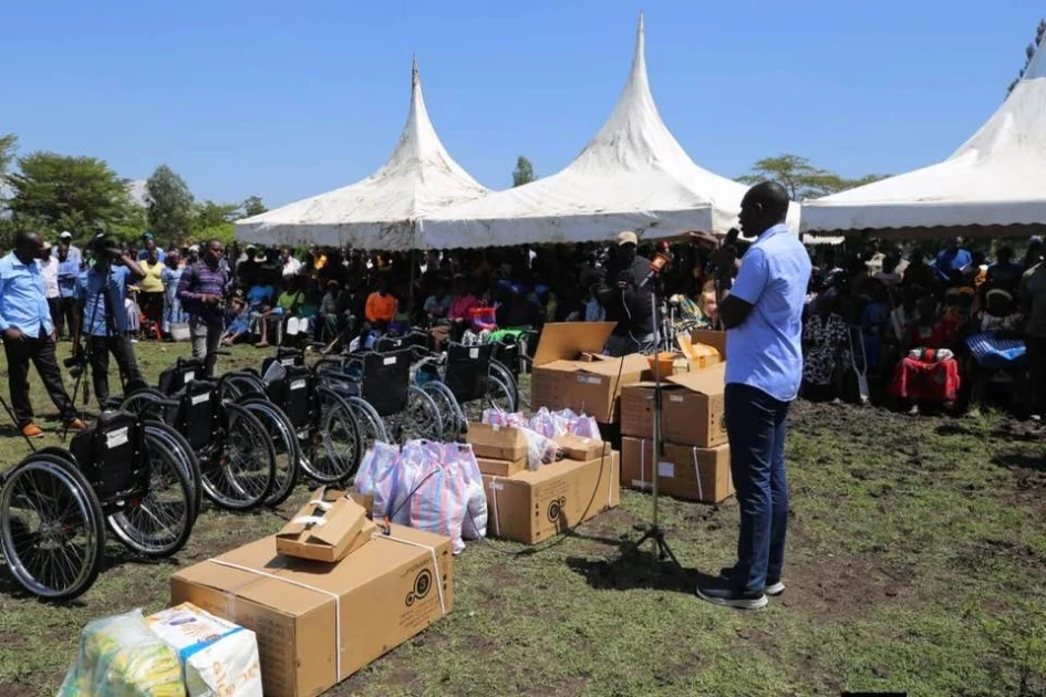 PS Oluga donates wheelchairs to dozens in Rarieda in Christmas outreach