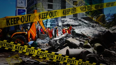 South C building collapse: Family buries fallen guard as search for second victim continues