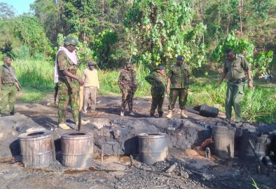 Eight suspects arrested as police raid illicit brew dens in Western, 50,000 litres destroyed