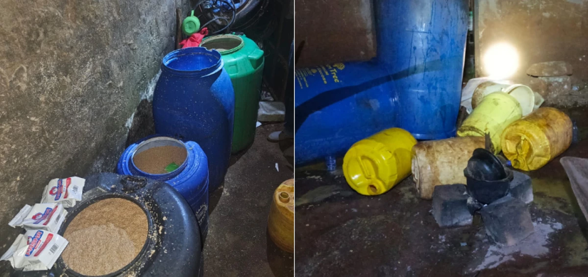 One arrested as NACADA seizes over 5,000 litres of illicit alcohol in Emali raid