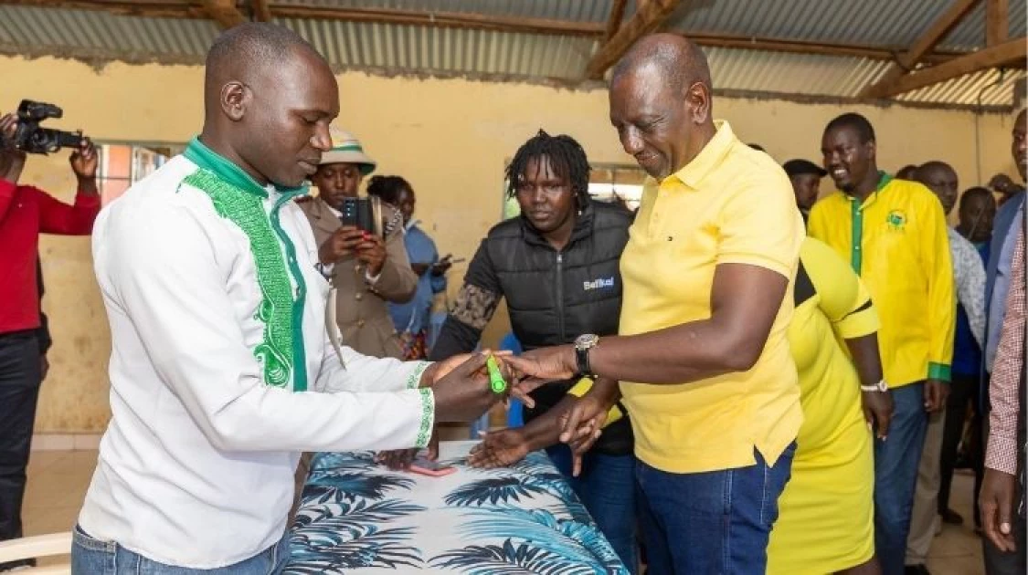 President Ruto votes in ongoing UDA grassroot elections - PHOTOS