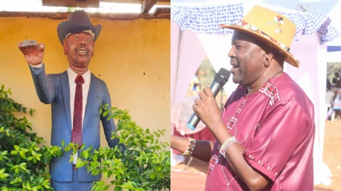Protests in Samburu after MP's statue allegedly costing Ksh.15M erected in school
