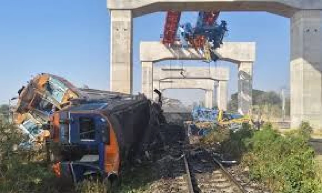 Crane collapse derails train in Thailand, killing 22: police  