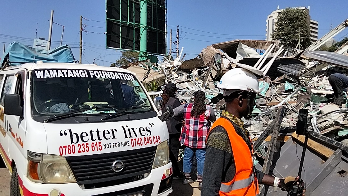 Business premises linked to Kiambu Governor Wamatangi demolished 