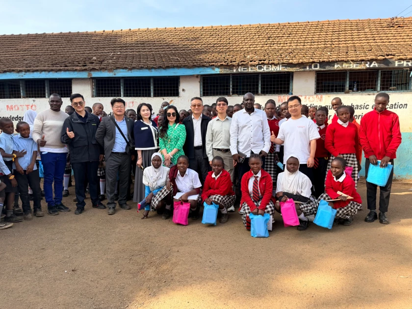 KCCCI donates learning materials, screens climate film for Kibera pupils