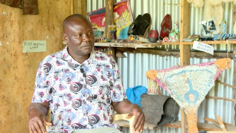 From fish waste to fashion: How Newton Owino is turning Lake Victoria’s pollution into sustainable leather